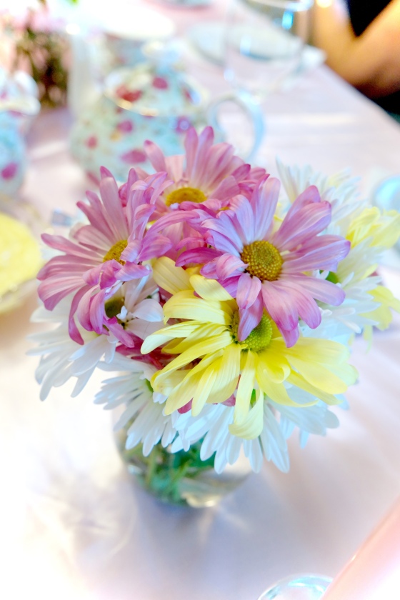 Fresh daisies adorned our table